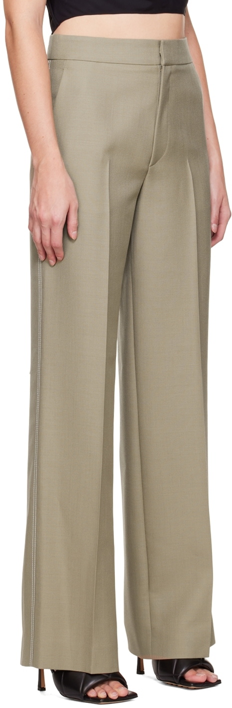 GAUCHERE Taupe Wide-Leg Trousers