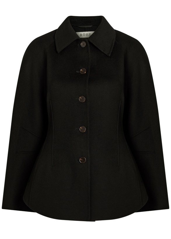 Photo: Rohe Sculpted Wool Jacket Black