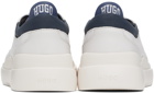 Hugo White Lace-Up Pop Color Sneakers