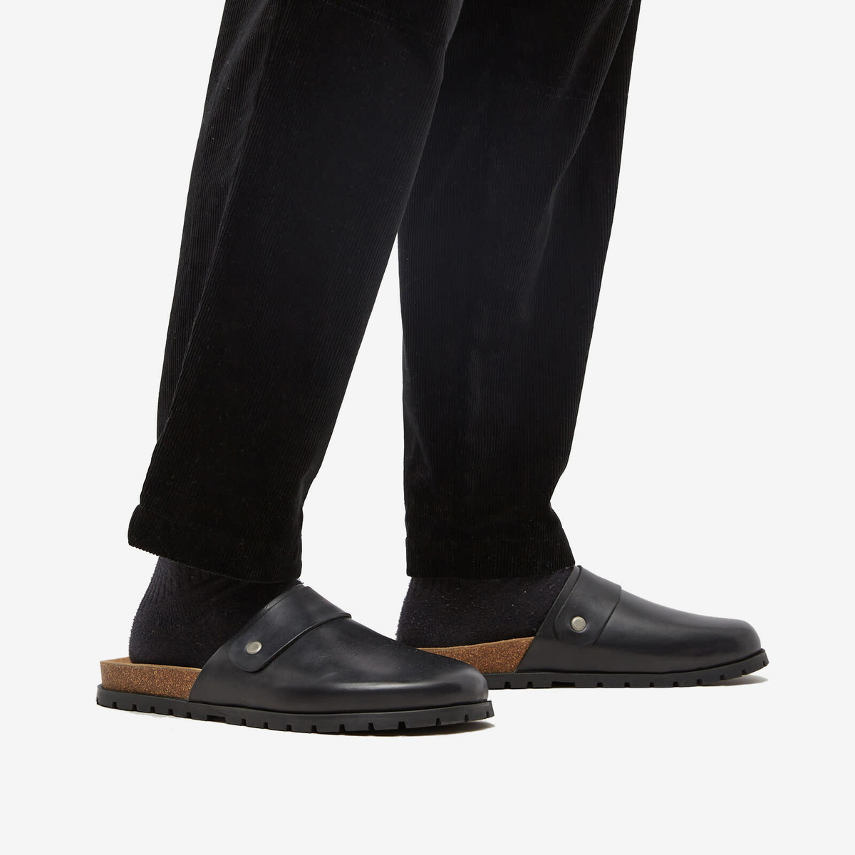 【送料関税込】A.P.C. Danny Leather Mule A.P.C. Men's Danny Leather Mule in Black A.P.C.