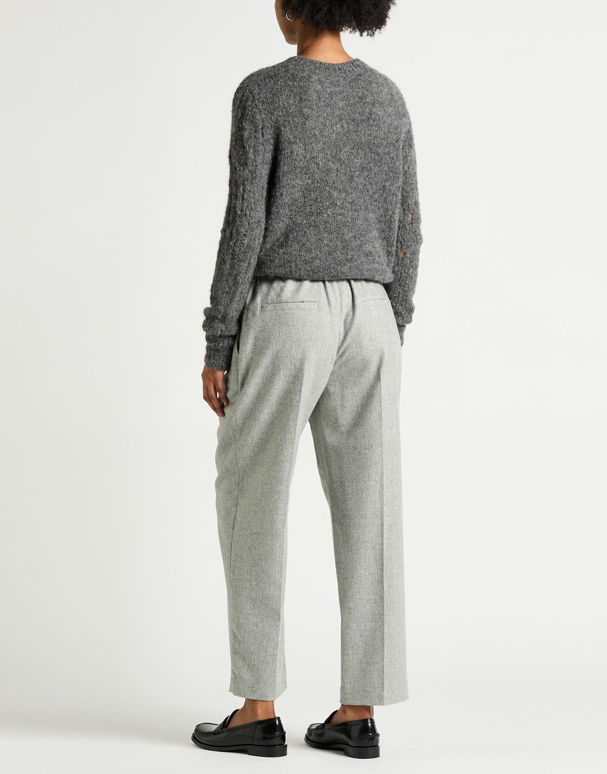 Thom Krom Womens Sweater in Grey