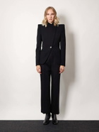 Alexander Mcqueen Blazer Black Womens Blazers E Vest