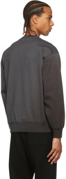 AURALEE Grey Compact Gradation Sweatshirt