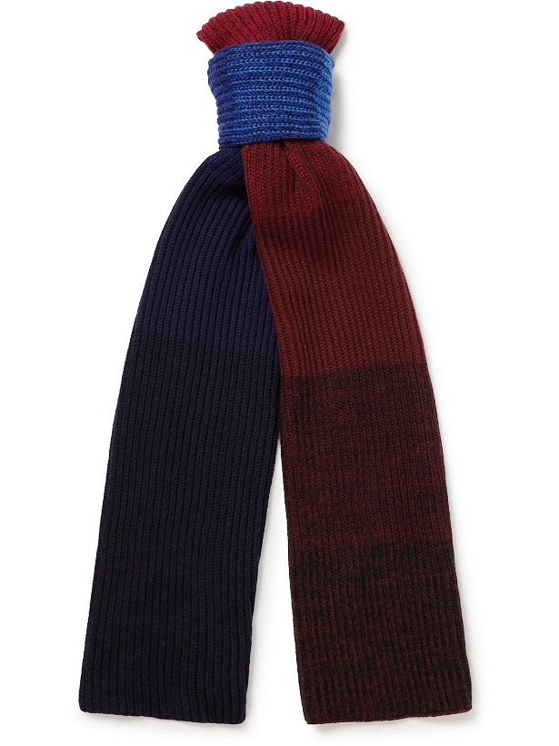 Photo: Missoni - Colour-Block Ribbed Wool Scarf
