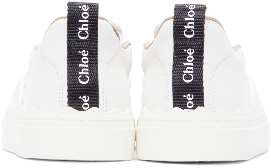 Chloé White Lauren Slip-On Sneakers Chloe