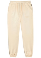 Represent Owners Club Logo-print Cotton Sweatpants Cream