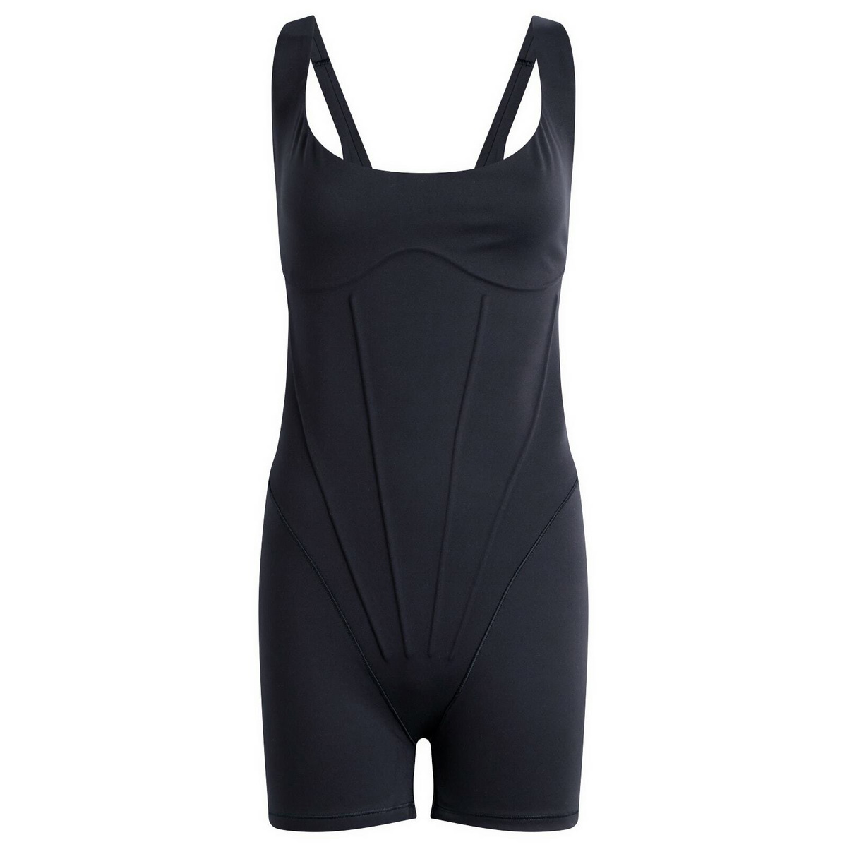 Nike Women's x SKIMS Matte Corset Short One Piece 2" in Obsidian