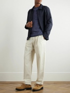 Inis Meáin - Knitted Linen T-Shirt - Blue
