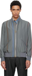 Paul Smith Purple Regular Fit Bomber Jacket