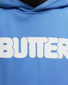 Butter Goods Rounded Logo Pullover Hood Blue - Mens - Hoodies