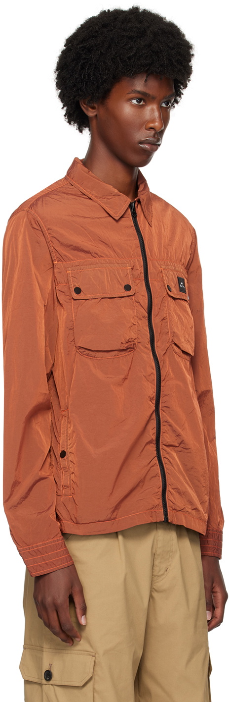 PS by Paul Smith Brown Zip-Up Jacket
