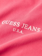 Guess USA - Logo-Print Cotton-Jersey T-Shirt - Red