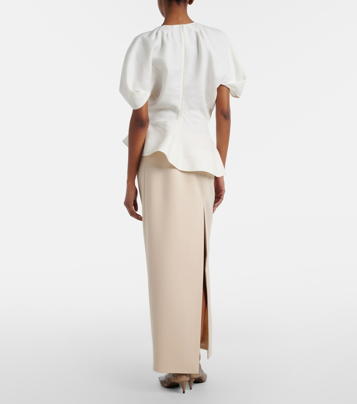Khaite Lyle crêpe maxi skirt