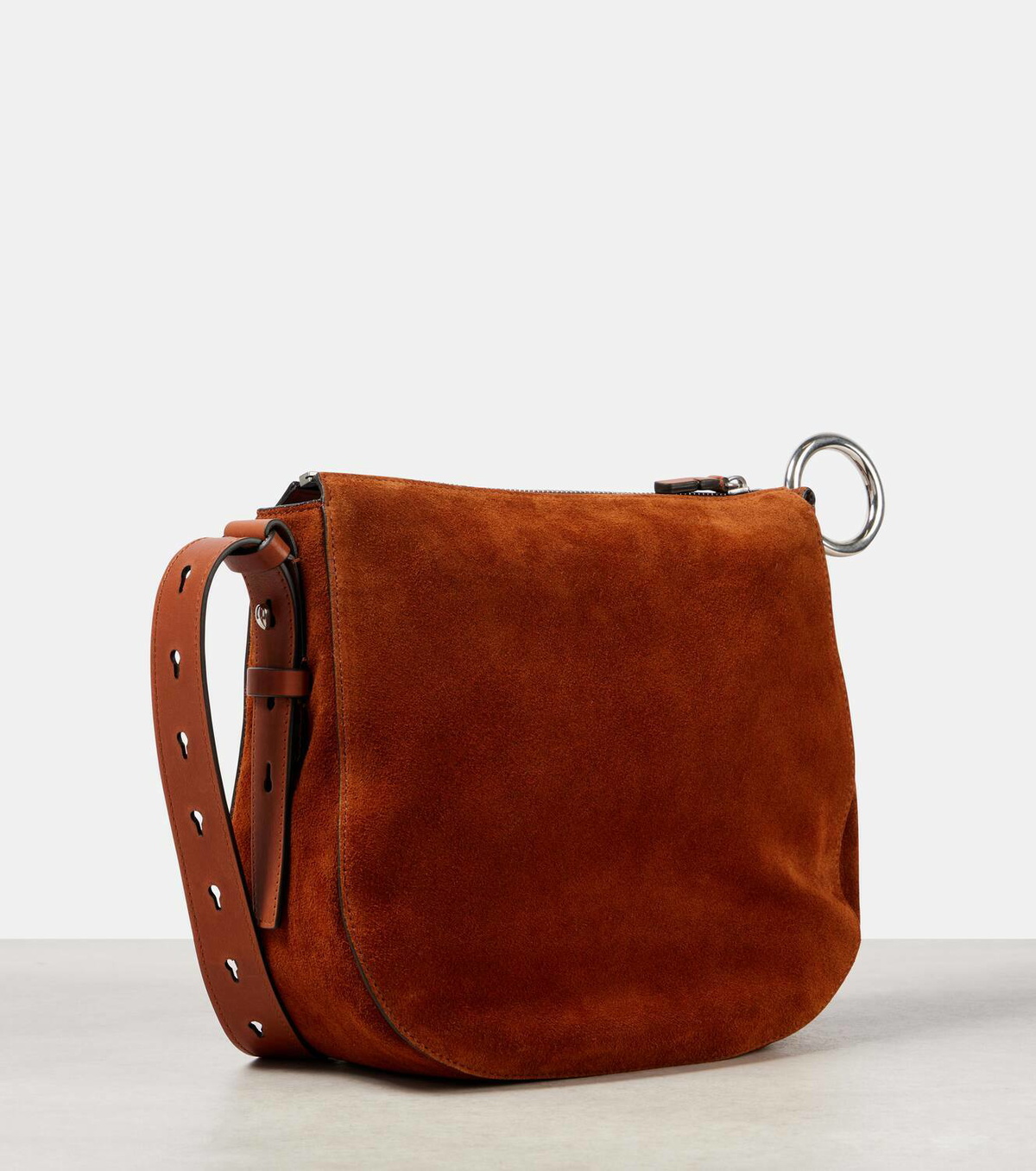 Burberry Knight Small suede shoulder bag Burberry