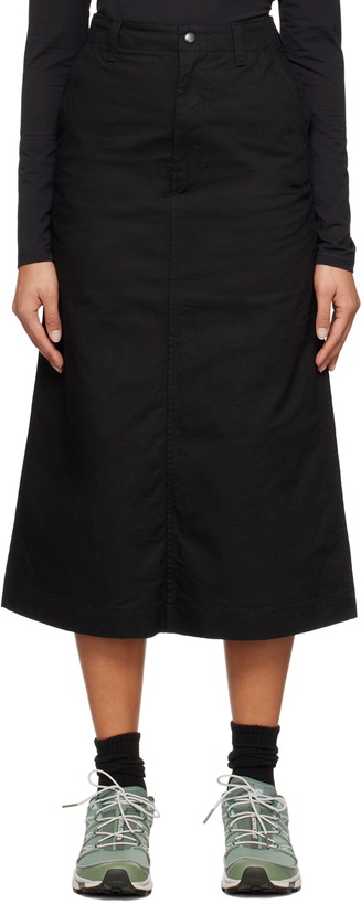 Photo: Snow Peak Black Takibi Chino Maxi Skirt