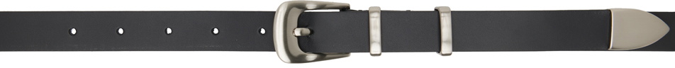Youth Black Western Leather Belt