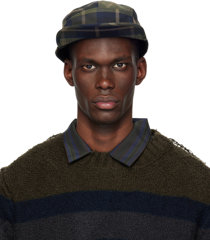 Photo: Comme des Garçons Homme Khaki & Brown BRIEFING Edition Check Cap