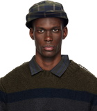 Comme des Garçons Homme Khaki & Brown BRIEFING Edition Check Cap
