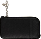 Vivienne Westwood Black Zip Card Holder