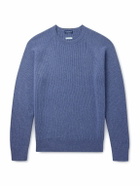 Peter Millar - Ribbed Cashmere-Blend Sweater - Blue