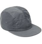 Folk - Puzzle Panelled Lyocell-Blend and Cotton Baseball Cap - Gray