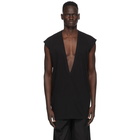 Rick Owens Black Dylan Sleeveless T-Shirt