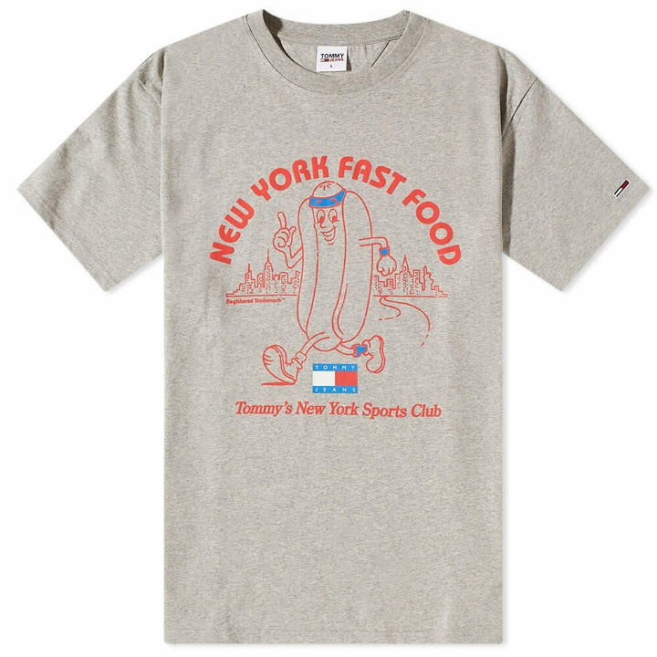 Photo: Tommy Jeans Men's New York Fast Food T-Shirt in Silver Grey Heather