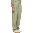 Lemaire Green Silk Loose Trousers