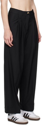 GANNI Black Drapey Trousers