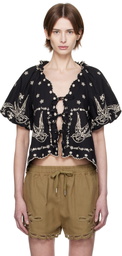 SEA NY Black Kingsley Shirt