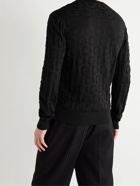 DOLCE & GABBANA - Logo-Jacquard Silk Sweater - Black