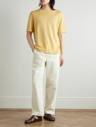 Federico Curradi - Linen and Organic Cotton-Blend T-Shirt - Yellow