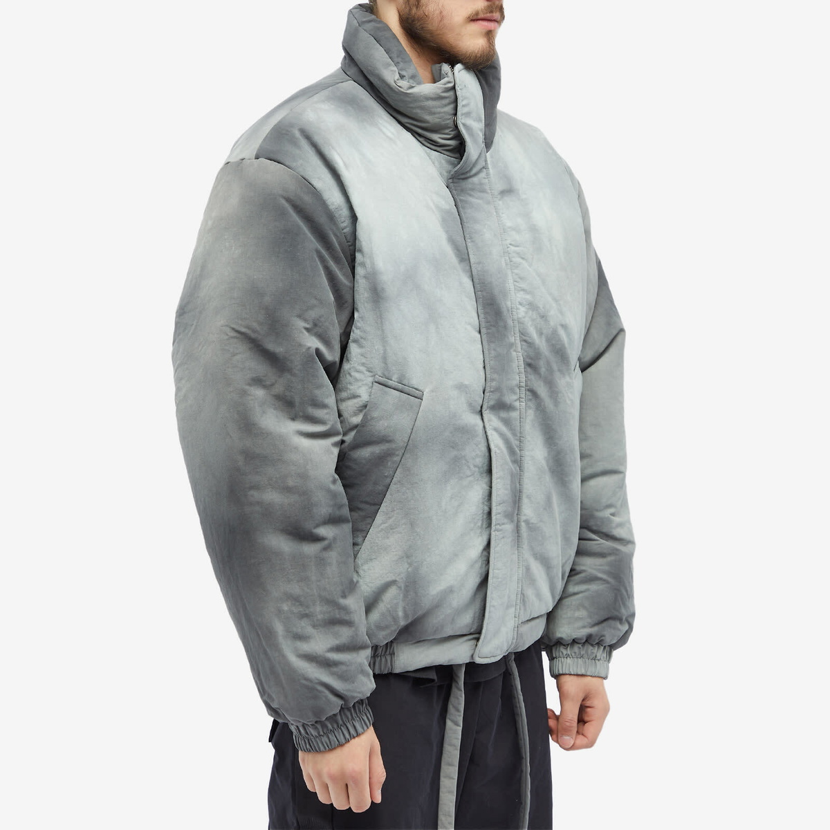 Acne Studios Men's Osam Wave Dyed Nylon Jacket in Grey Acne