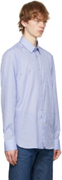 Gucci Blue Mini Check Interlocking G Shirt