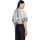 Balenciaga Gray V-Neck Oversized T-Shirt