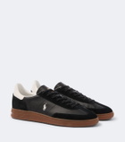 Polo Ralph Lauren Bedford suede-trimmed leather sneakers