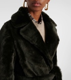 Yves Salomon Reversible belted shearling coat