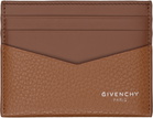 Givenchy Brown Grained Leather Card Holder