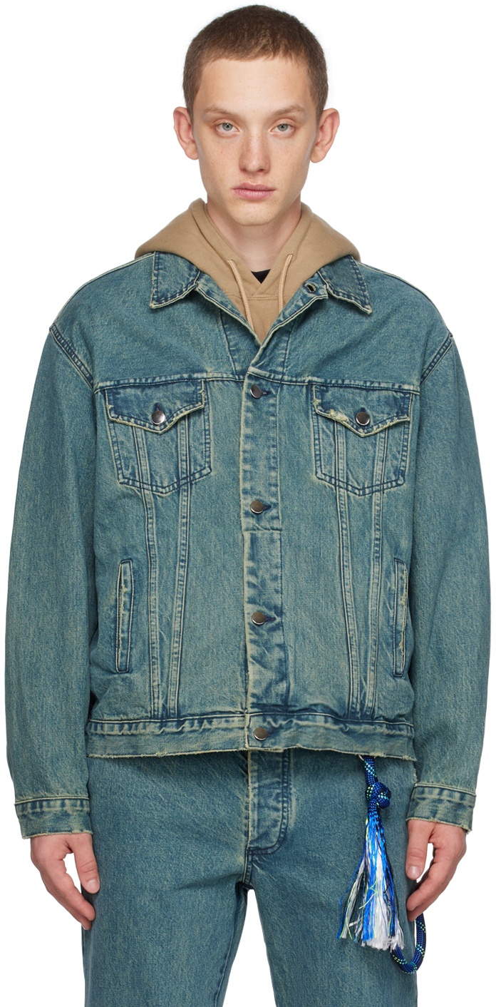 Photo: Song for the Mute Blue Worker Denim Jacket