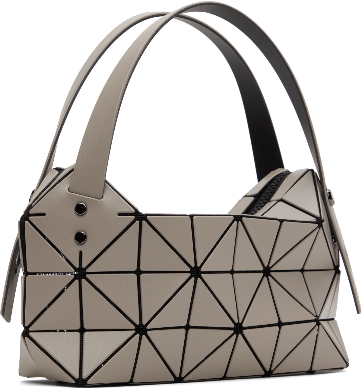 BAO BAO ISSEY MIYAKE Taupe Boston Bag