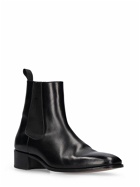 TOM FORD - 40mm Burnished Leather Ankle Boots