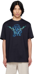 Wooyoungmi Navy Printed T-Shirt