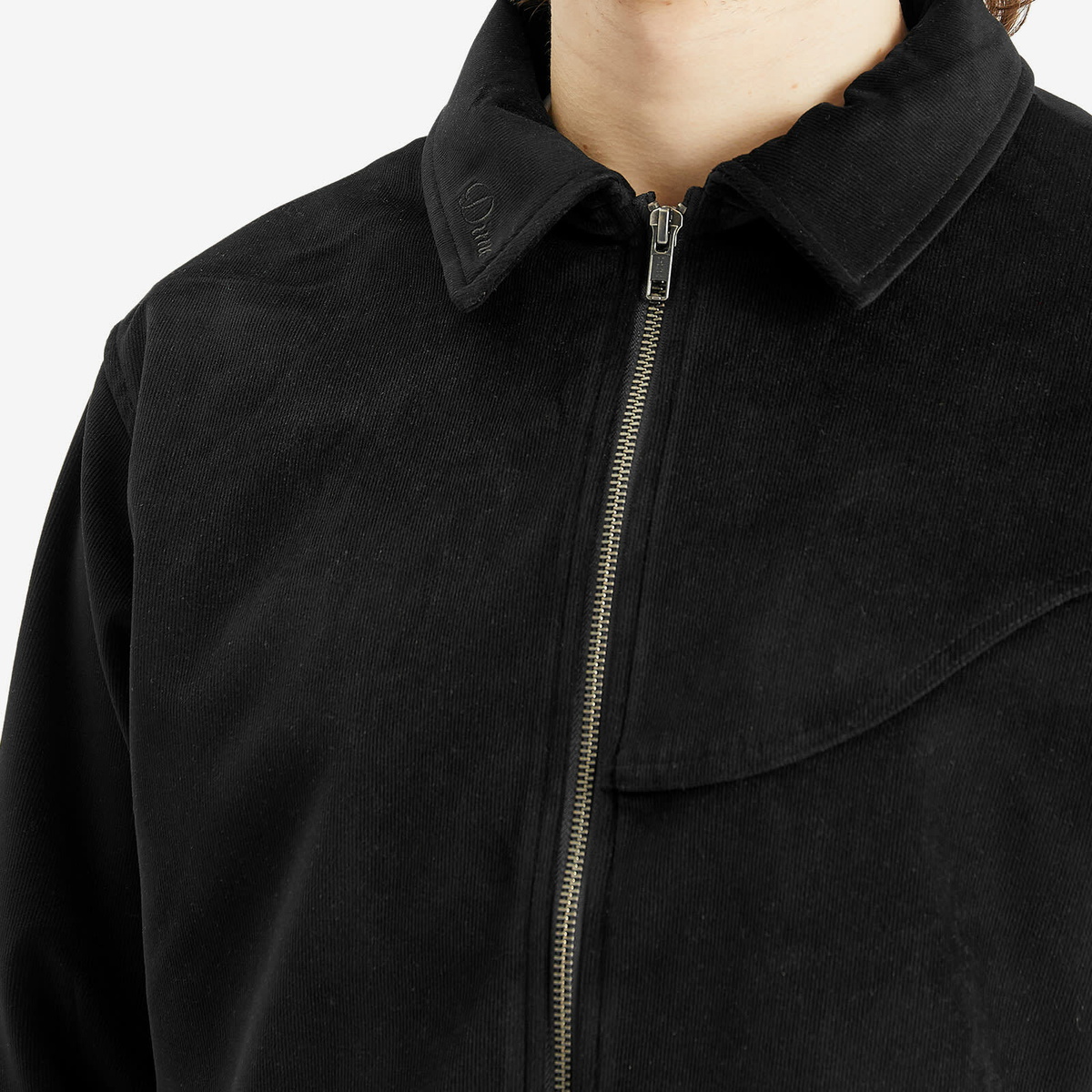 Dime Men's Cord Zip Jacket in Black Dime