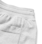 TOM FORD - Tapered Melangé Cotton, Silk and Cashmere-Blend Sweatpants - Gray