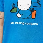 Pop Trading Company Men's x Miffy Shoes T-Shirt in Blue