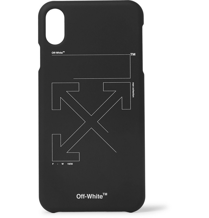 Photo: Off-White - Logo-Print iPhone XS Max Case - Black