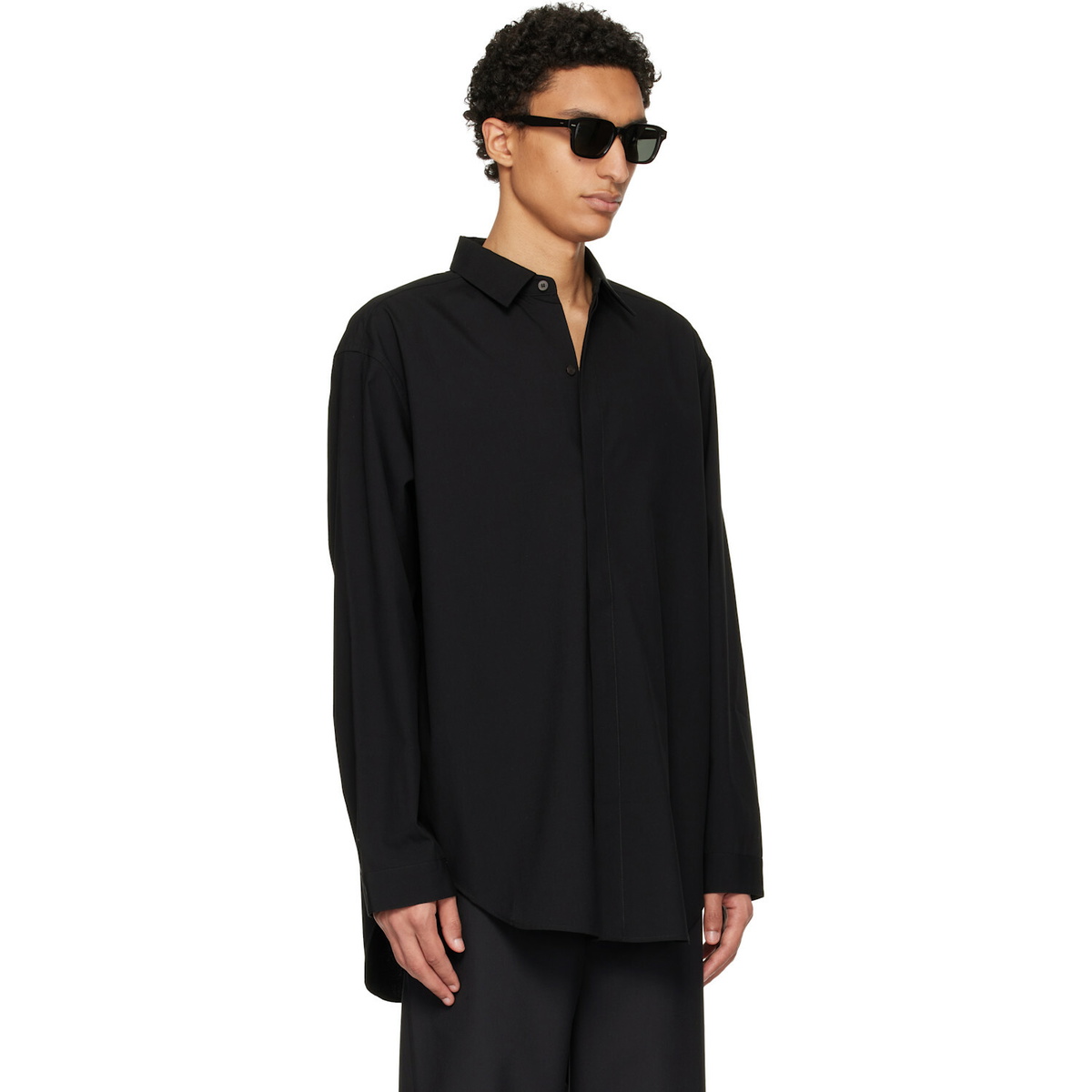 Fear of God Black Cotton Wool Oxford Classic Shirt