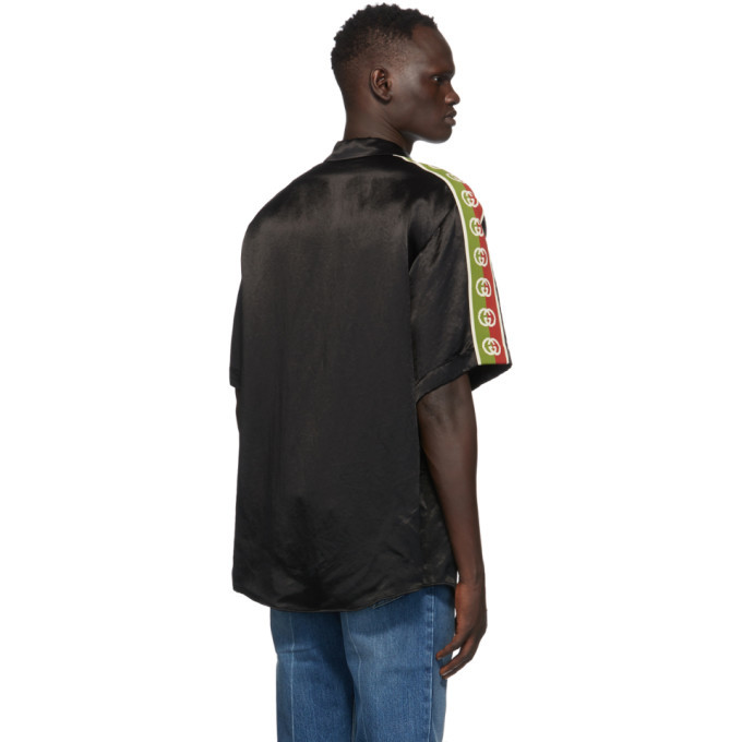 Gucci Black Satin Bowling Shirt – BlackSkinny