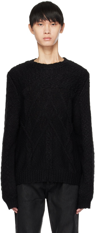 Photo: GUESS USA Black Loop Sweater