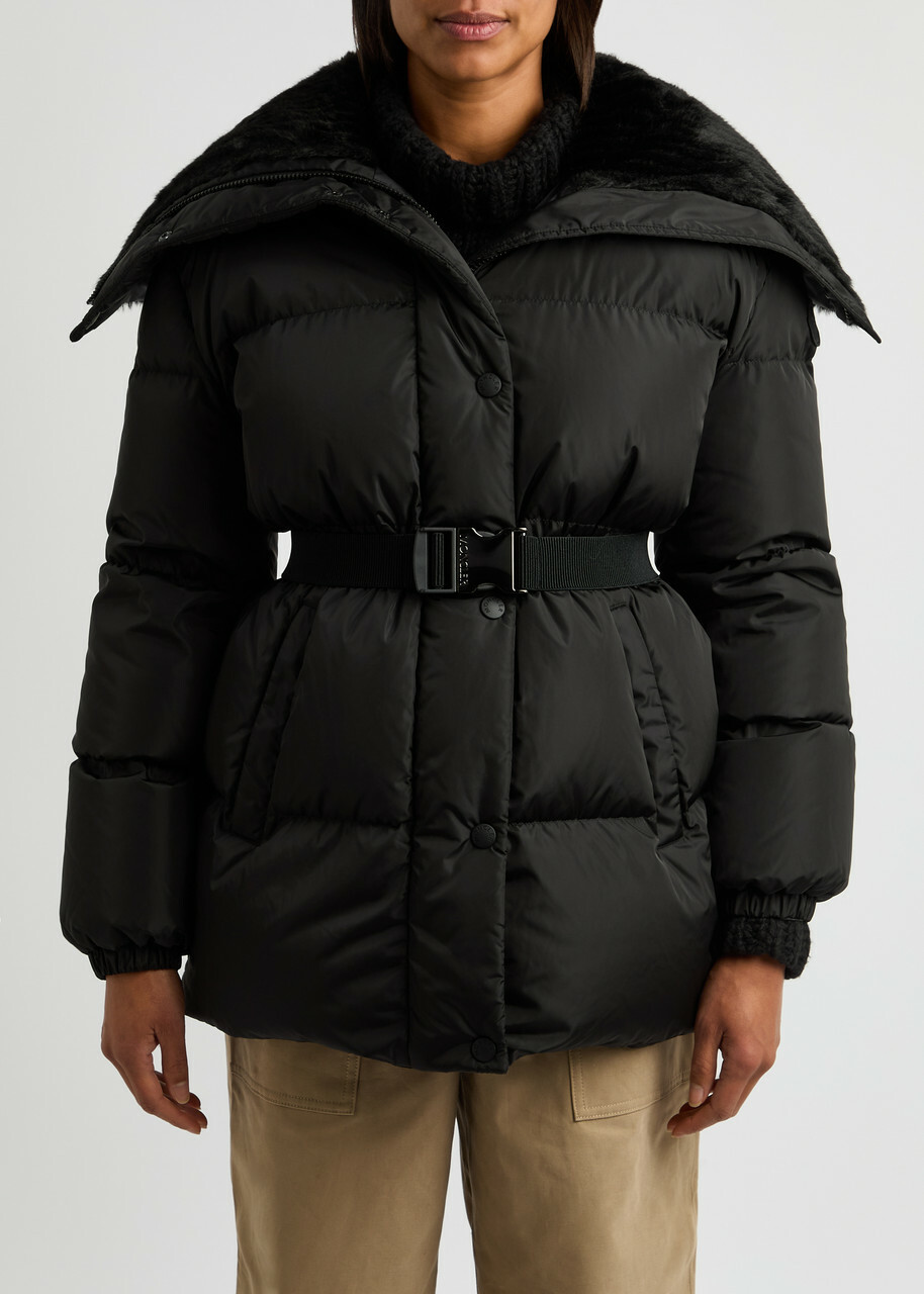 Moncler Brasseurs Quilted Shell Jacket Black Moncler